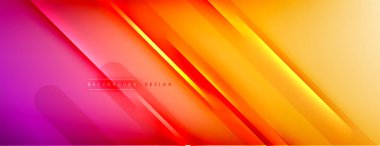 Soyut arkaplan - çizgiler ışık ve gölgelerle oluşturuldu. Teknoloji ya da iş dijital şablonu. Dinamik arkaplan ile basit akışkan renk gradyanı