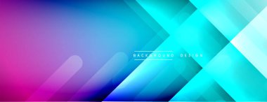 Dinamik çizgiler soyut arkaplan. Üç boyutlu gölge efektleri ve sıvı eğimleri. Modern çakışma biçimleri