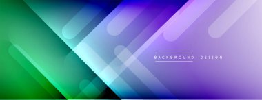 Dinamik çizgiler soyut arkaplan. Üç boyutlu gölge efektleri ve sıvı eğimleri. Modern çakışma biçimleri