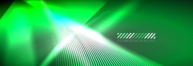 Neon dinamik ışınlar vektör soyut duvar kağıdı arka planı. Duvar kağıdı arkaplanı, iş ve teknoloji sunumları için tasarım şablonları, İnternet posterleri veya web broşürü kapakları