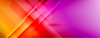 Soyut arkaplan - çizgiler ışık ve gölgelerle oluşturuldu. Teknoloji ya da iş dijital şablonu. Dinamik arkaplan ile basit akışkan renk gradyanı