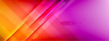 Soyut arkaplan - çizgiler ışık ve gölgelerle oluşturuldu. Teknoloji ya da iş dijital şablonu. Dinamik arkaplan ile basit akışkan renk gradyanı