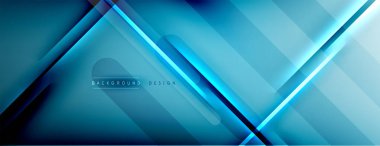 Soyut arkaplan - çizgiler ışık ve gölgelerle oluşturuldu. Teknoloji ya da iş dijital şablonu. Dinamik arkaplan ile basit akışkan renk gradyanı