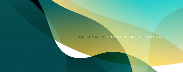 Trendy simple fluid color gradient abstract background with dynamic wave line effect. Vector Illustration For Wallpaper, Banner, Background, Card, Book Illustration, landing page — Stock Vector