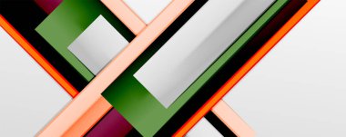 İş veya teknoloji sunumu, İnternet posteri veya web broşürü kapağı, duvar kağıdı kapağı için renk soyut geometrik arkaplan