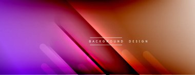 Dinamik çizgiler soyut arkaplan. Üç boyutlu gölge efektleri ve sıvı eğimleri. Modern çakışma biçimleri