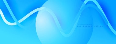 Gölge efektli dalga çizgisi olan soyut gradyan arkaplan. Geometrik bileşim. 3B gölge efektleri ve sıvı eğimleri