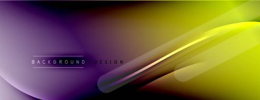 Soyut arkaplan - çizgiler ışık ve gölgelerle oluşturuldu. Teknoloji ya da iş dijital şablonu. Dinamik arkaplan ile basit akışkan renk gradyanı