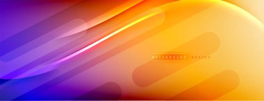 Soyut arkaplan - çizgiler ışık ve gölgelerle oluşturuldu. Teknoloji ya da iş dijital şablonu. Dinamik arkaplan ile basit akışkan renk gradyanı