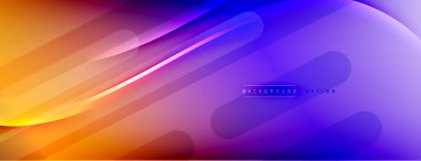 Soyut arkaplan - çizgiler ışık ve gölgelerle oluşturuldu. Teknoloji ya da iş dijital şablonu. Dinamik arkaplan ile basit akışkan renk gradyanı