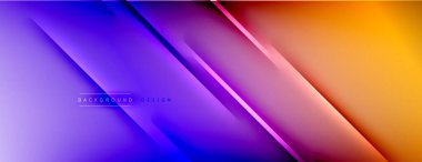 Soyut arkaplan - çizgiler ışık ve gölgelerle oluşturuldu. Teknoloji ya da iş dijital şablonu. Dinamik arkaplan ile basit akışkan renk gradyanı