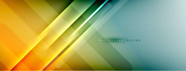 Soyut arkaplan - çizgiler ışık ve gölgelerle oluşturuldu. Teknoloji ya da iş dijital şablonu. Dinamik arkaplan ile basit akışkan renk gradyanı