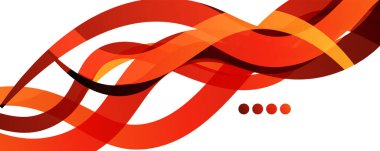 Soyut arkaplan - beyaz desen üzerinde şeffaf dalgalı çizgiler. Duvar Kağıdı, Sancak, Arkaplan, İniş Sayfası için Vektör İllüstrasyonu