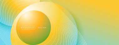 Gölgeli gradyan daireler. Vektör tekno soyut arka plan. Modern üstüste bindirme formları duvar kağıdı arkaplanı, tasarım şablonu