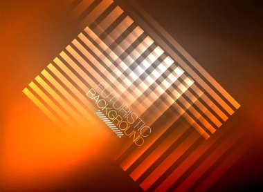 Parlak neon rengi tekno soyut arkaplan, koyu arkaplanda parlak neon çizgiler