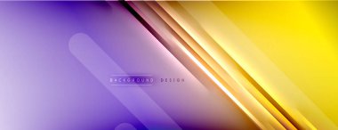 Soyut arkaplan - çizgiler ışık ve gölgelerle oluşturuldu. Teknoloji ya da iş dijital şablonu. Dinamik arkaplan ile basit akışkan renk gradyanı