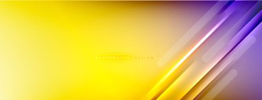 Soyut arkaplan - çizgiler ışık ve gölgelerle oluşturuldu. Teknoloji ya da iş dijital şablonu. Dinamik arkaplan ile basit akışkan renk gradyanı