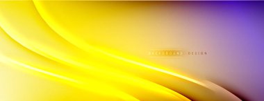 Soyut arkaplan - çizgiler ışık ve gölgelerle oluşturuldu. Teknoloji ya da iş dijital şablonu. Dinamik arkaplan ile basit akışkan renk gradyanı