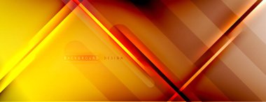 Soyut arkaplan - çizgiler ışık ve gölgelerle oluşturuldu. Teknoloji ya da iş dijital şablonu. Dinamik arkaplan ile basit akışkan renk gradyanı