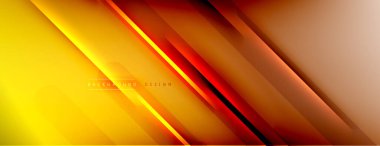 Soyut arkaplan - çizgiler ışık ve gölgelerle oluşturuldu. Teknoloji ya da iş dijital şablonu. Dinamik arkaplan ile basit akışkan renk gradyanı