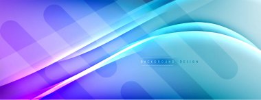 Soyut arkaplan - çizgiler ışık ve gölgelerle oluşturuldu. Teknoloji ya da iş dijital şablonu. Dinamik arkaplan ile basit akışkan renk gradyanı