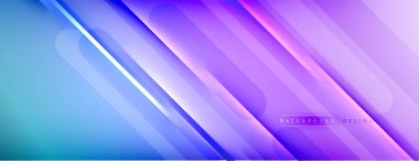 Soyut arkaplan - çizgiler ışık ve gölgelerle oluşturuldu. Teknoloji ya da iş dijital şablonu. Dinamik arkaplan ile basit akışkan renk gradyanı