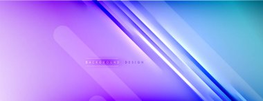 Soyut arkaplan - çizgiler ışık ve gölgelerle oluşturuldu. Teknoloji ya da iş dijital şablonu. Dinamik arkaplan ile basit akışkan renk gradyanı