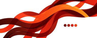 Soyut arkaplan - beyaz desen üzerinde şeffaf dalgalı çizgiler. Duvar Kağıdı, Sancak, Arkaplan, İniş Sayfası için Vektör İllüstrasyonu