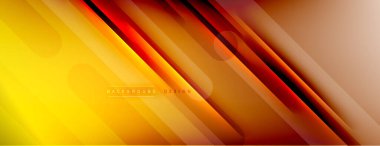 Soyut arkaplan - çizgiler ışık ve gölgelerle oluşturuldu. Teknoloji ya da iş dijital şablonu. Dinamik arkaplan ile basit akışkan renk gradyanı