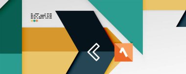 Parlak renk üçgenleri ve geometrik şekiller vektör soyut arkaplan