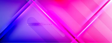 Soyut arkaplan - çizgiler ışık ve gölgelerle oluşturuldu. Teknoloji ya da iş dijital şablonu. Dinamik arkaplan ile basit akışkan renk gradyanı