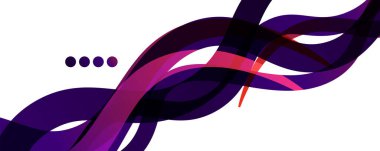 Soyut arkaplan - beyaz desen üzerinde şeffaf dalgalı çizgiler. Duvar Kağıdı, Sancak, Arkaplan, İniş Sayfası için Vektör İllüstrasyonu