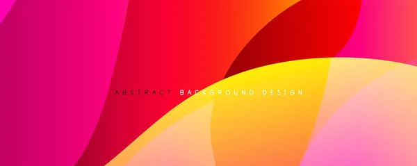 Trendy simple fluid color gradient abstract background with dynamic wave line effect. Vector Illustration For Wallpaper, Banner, Background, Card, Book Illustration, landing page — Stock Vector
