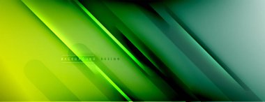 Soyut arkaplan - çizgiler ışık ve gölgelerle oluşturuldu. Teknoloji ya da iş dijital şablonu. Dinamik arkaplan ile basit akışkan renk gradyanı