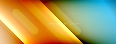 Dinamik çizgiler soyut arkaplan. Üç boyutlu gölge efektleri ve sıvı eğimleri. Modern çakışma biçimleri