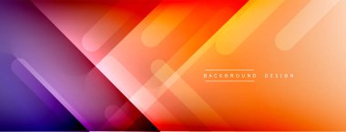 Dinamik çizgiler soyut arkaplan. Üç boyutlu gölge efektleri ve sıvı eğimleri. Modern çakışma biçimleri