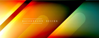 Dinamik çizgiler soyut arkaplan. Üç boyutlu gölge efektleri ve sıvı eğimleri. Modern çakışma biçimleri