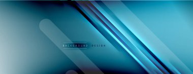 Soyut arkaplan - çizgiler ışık ve gölgelerle oluşturuldu. Teknoloji ya da iş dijital şablonu. Dinamik arkaplan ile basit akışkan renk gradyanı