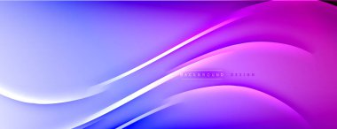 Soyut arkaplan - çizgiler ışık ve gölgelerle oluşturuldu. Teknoloji ya da iş dijital şablonu. Dinamik arkaplan ile basit akışkan renk gradyanı