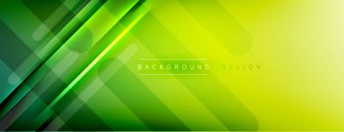 Soyut arkaplan - çizgiler ışık ve gölgelerle oluşturuldu. Teknoloji ya da iş dijital şablonu. Dinamik arkaplan ile basit akışkan renk gradyanı