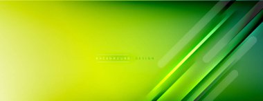 Soyut arkaplan - çizgiler ışık ve gölgelerle oluşturuldu. Teknoloji ya da iş dijital şablonu. Dinamik arkaplan ile basit akışkan renk gradyanı