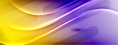 Soyut arkaplan - çizgiler ışık ve gölgelerle oluşturuldu. Teknoloji ya da iş dijital şablonu. Dinamik arkaplan ile basit akışkan renk gradyanı