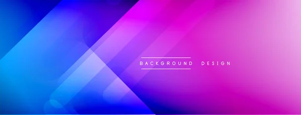 Dynamic lines abstract background. 3D shadow effects and fluid gradients. Modern overlapping forms — Stock Vector