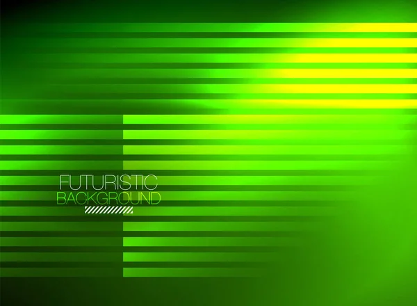 Bright neon color techno abstract background, shiny glowing neon lines in the dark background — Stock Vector