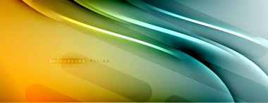 Soyut arkaplan - çizgiler ışık ve gölgelerle oluşturuldu. Teknoloji ya da iş dijital şablonu. Dinamik arkaplan ile basit akışkan renk gradyanı