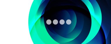 Akışkan eğimler, girdaplar ve daireler. Parlak renk çizgileri. Duvar Kağıdı, Sancak, Arkaplan, İniş Sayfası için Vektör İllüstrasyonu