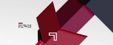 Parlak renk üçgenleri ve geometrik şekiller vektör soyut arkaplan