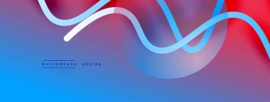 Gölge efektli dalga çizgisi olan soyut gradyan arkaplan. Geometrik bileşim. 3B gölge efektleri ve sıvı eğimleri