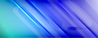 Soyut arkaplan - çizgiler ışık ve gölgelerle oluşturuldu. Teknoloji ya da iş dijital şablonu. Dinamik arkaplan ile basit akışkan renk gradyanı