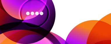 Akışkan eğimler, girdaplar ve daireler. Parlak renk çizgileri. Duvar Kağıdı, Sancak, Arkaplan, İniş Sayfası için Vektör İllüstrasyonu